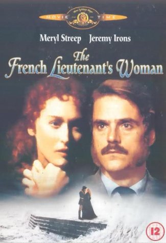 DVD cover for “The French Lieutenant's Woman” featuring Meryl Streep and Jeremy Irons.