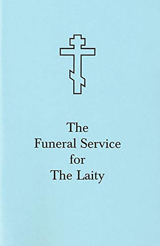 Light blue booklet cover with a white Eastern Orthodox cross and title.