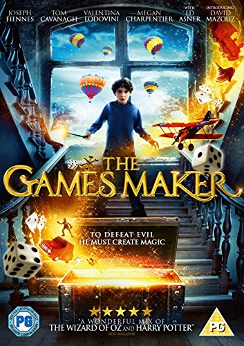 DVD cover for "The Games Maker" featuring a boy and fantastical imagery.