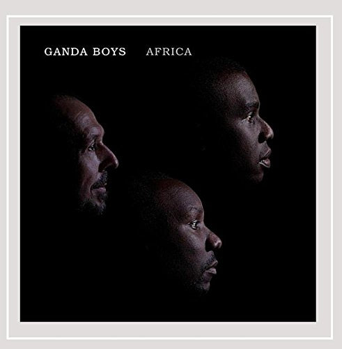 Dark album cover featuring three men in profile, labeled "Ganda Boys Africa".