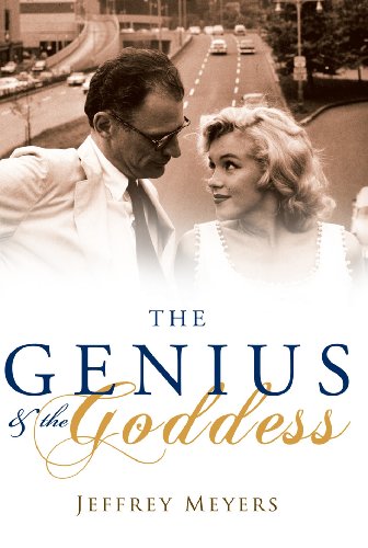 Book cover featuring portraits of a man and Marilyn Monroe, sepia tone.