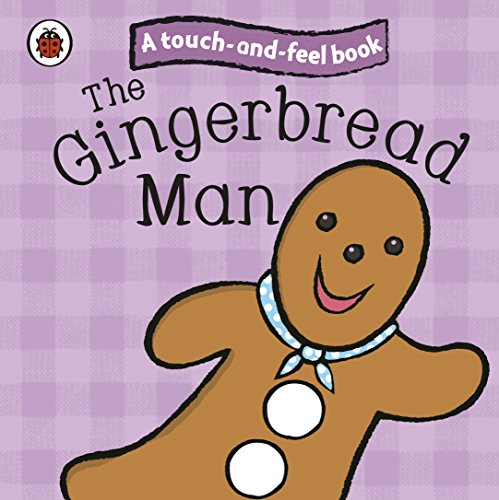 Book cover featuring a smiling gingerbread man with button details.