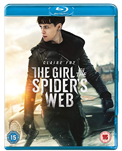 Blu-ray cover for "The Girl In The Spider's Web" featuring Claire Foy.