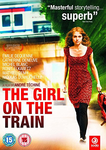 DVD cover for "The Girl On The Train" featuring a woman walking.