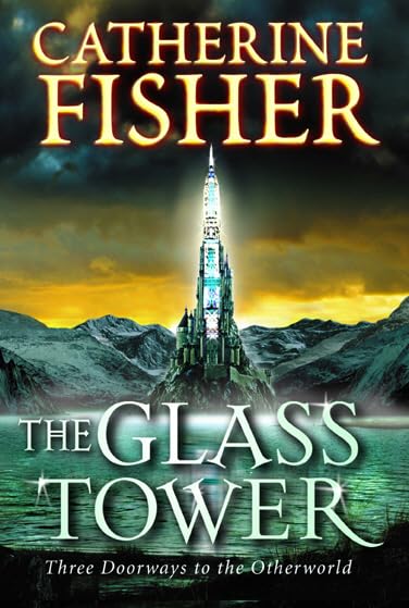 Book cover: tall glass tower rising from mountains, dramatic sky.