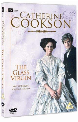 DVD cover for “The Glass Virgin” featuring a woman and man in period dress.