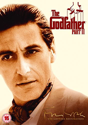 “The Godfather Part II” DVD cover featuring Al Pacino’s portrait.