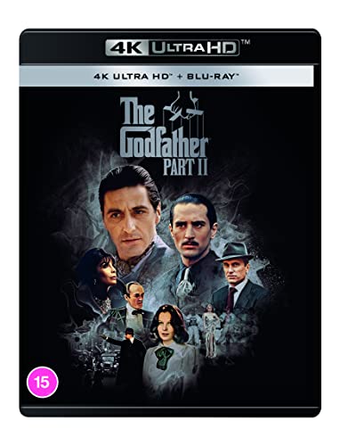 The Godfather Part II Blu-ray cover featuring Marlon Brando and Al Pacino.