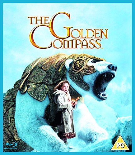 “The Golden Compass” Blu-ray cover featuring a girl and polar bear.