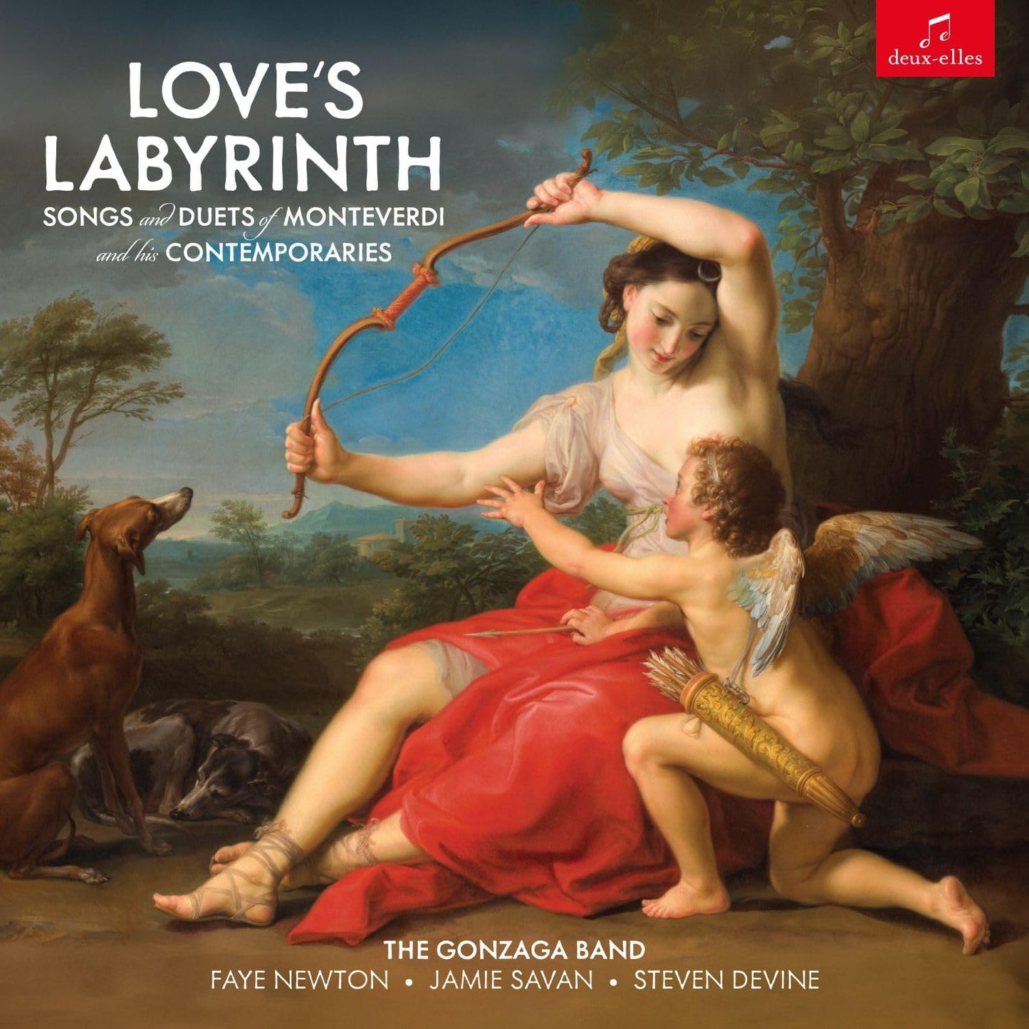 CD cover: Renaissance painting of Cupid with musicians, titled "Love's Labyrinth".