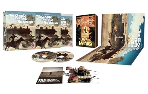 The Good. The Bad. The Weird" Blu-ray box set with discs and artwork.