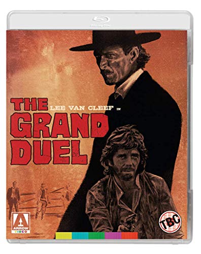Blu-ray cover for “The Grand Duel” featuring two men in a Western standoff.