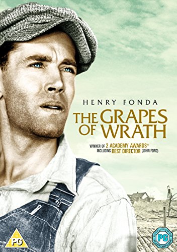 DVD cover for The Grapes of Wrath featuring a close-up of Henry Fonda.