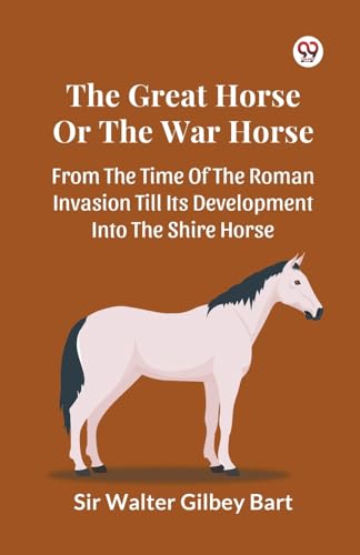 Book cover featuring a white horse and text about horse history.