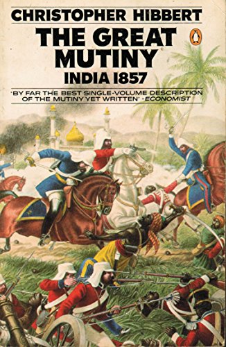 Book cover depicting a chaotic 1857 battle scene from the Indian Mutiny.