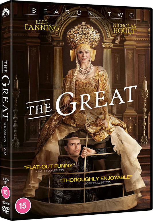 DVD cover for "The Great Season 2" featuring a regal woman and a man below.