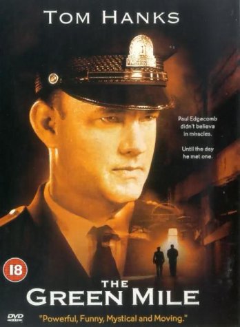 DVD cover for The Green Mile featuring a close-up of Tom Hanks in uniform.
