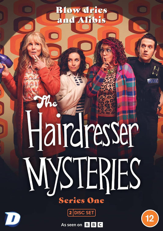 DVD cover for "The Hairdresser Mysteries" featuring four characters.