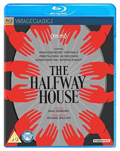 Blu-ray cover for "The Halfway House" featuring red hands around a dark circle.