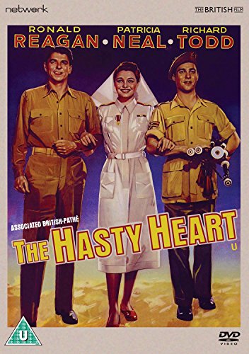 DVD cover for "The Hasty Heart" featuring three actors in uniform.