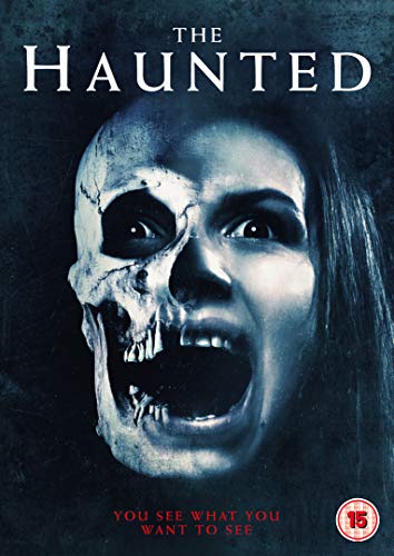 DVD cover for "The Haunted" featuring a ghostly face and skull.
