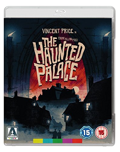 "Blu-ray case for 'The Haunted Palace' with dark, gothic cover art and rating labels."