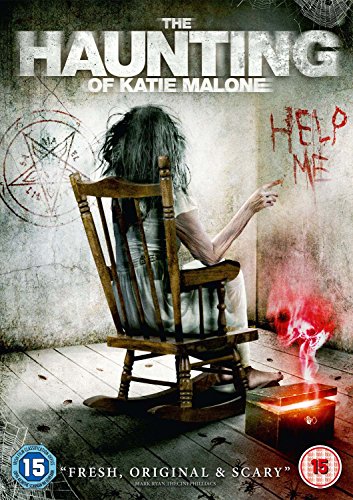 DVD cover for "The Haunting Of Katie Malone" featuring a distressed woman.