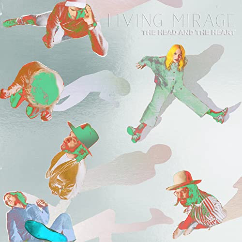 Album cover for The Head And The Heart’s “Living Mirage” with figures in motion.