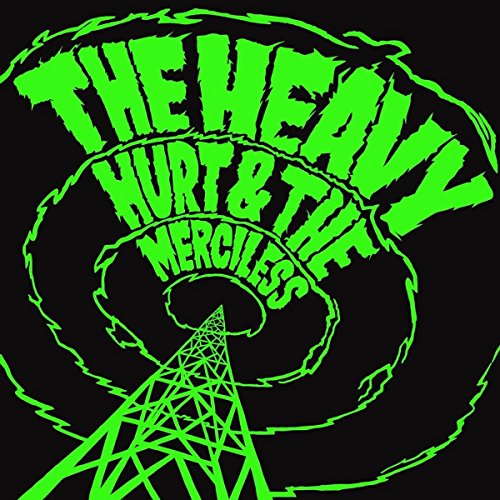 Black CD cover with bright green text and a radio tower design.
