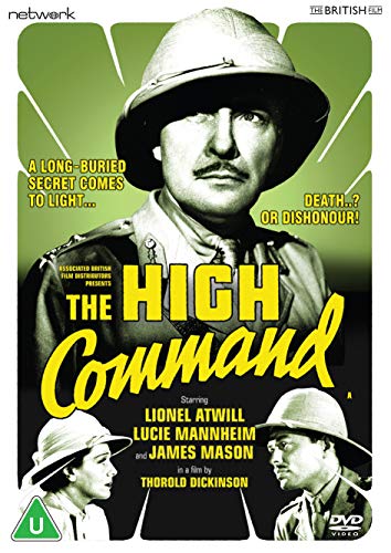 DVD cover for "The High Command" featuring a man in a pith helmet.