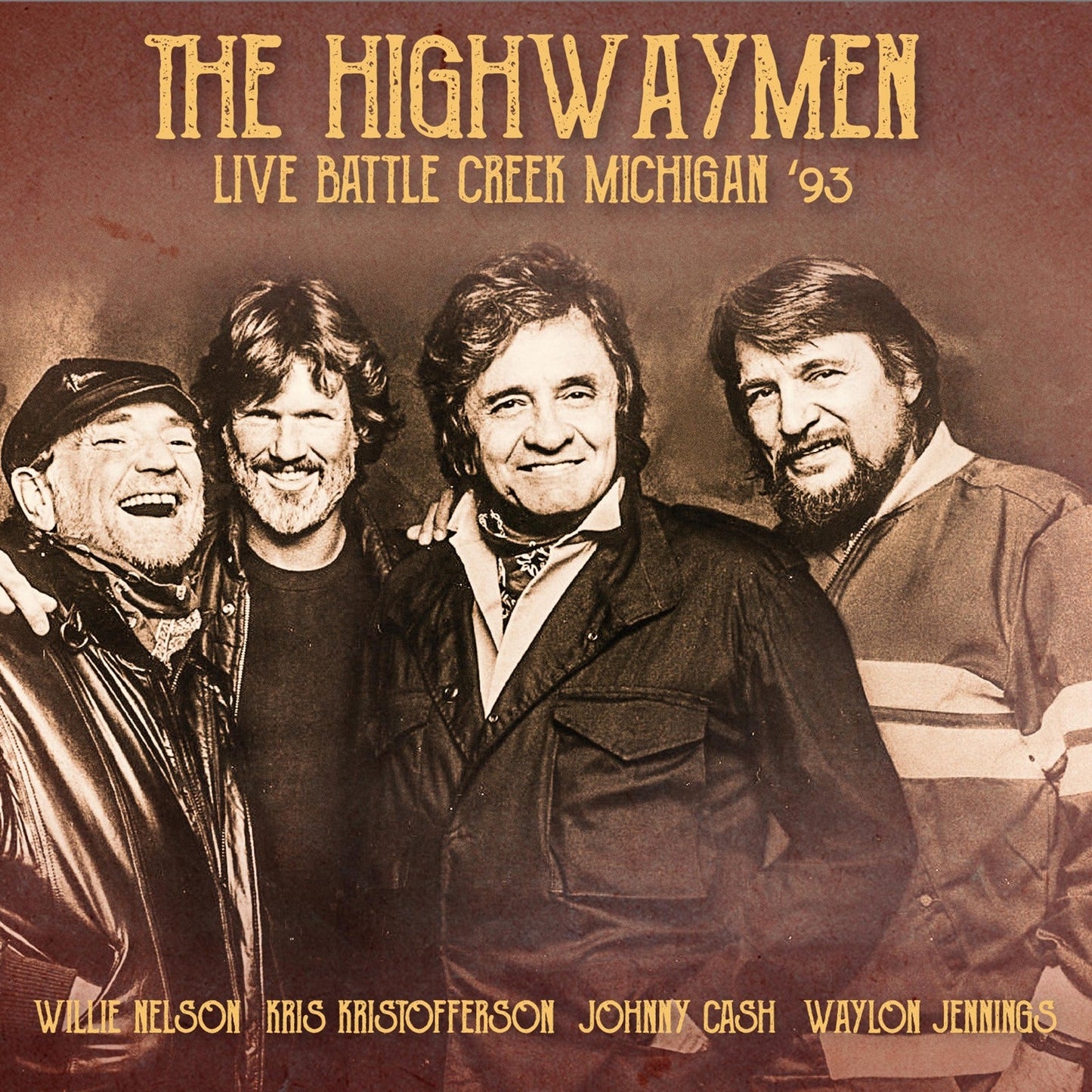 CD cover featuring Willie Nelson, Kris Kristofferson, Johnny Cash, and Waylon Jennings.