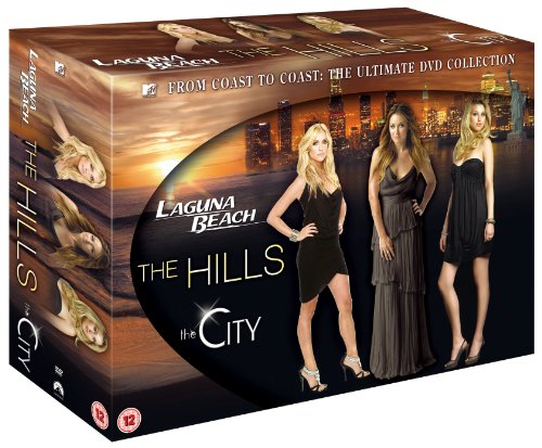 DVD box set featuring reality TV show cast members and cityscapes.