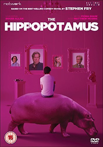 DVD cover for "The Hippopotamus" featuring a boy and a hippo.