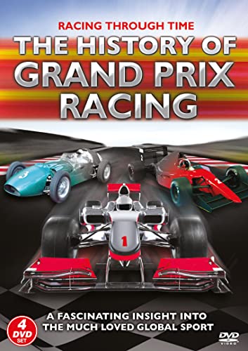 DVD cover for "The History of Grand Prix Racing" featuring race cars.