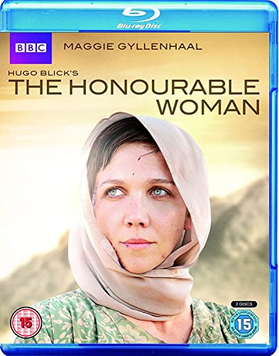 Blu-ray cover for "The Honourable Woman" featuring Maggie Gyllenhaal.