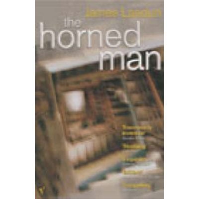 Book cover for "The Horned Man" with a blurred, shadowy interior.