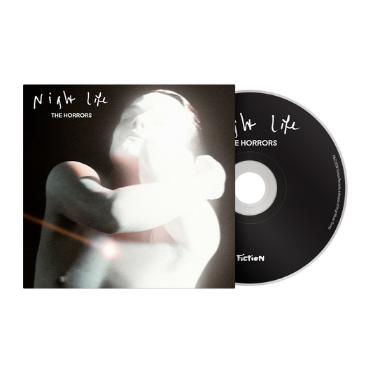 CD case for The Horrors’ “Night Life” with a blurred figure.