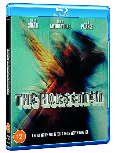 Blu-ray cover for The Horsemen featuring a blurred, stylized image of a man.