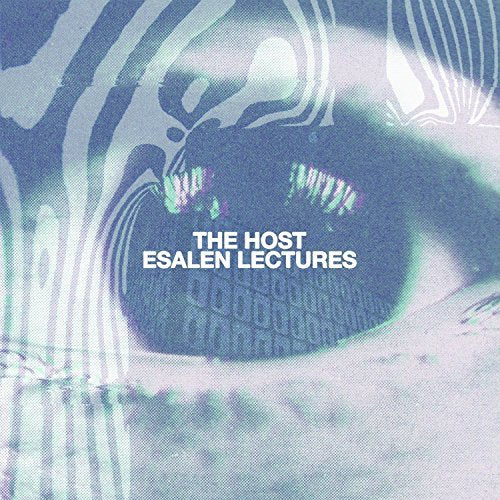 Vinyl record cover with swirling blue and white abstract design and text.