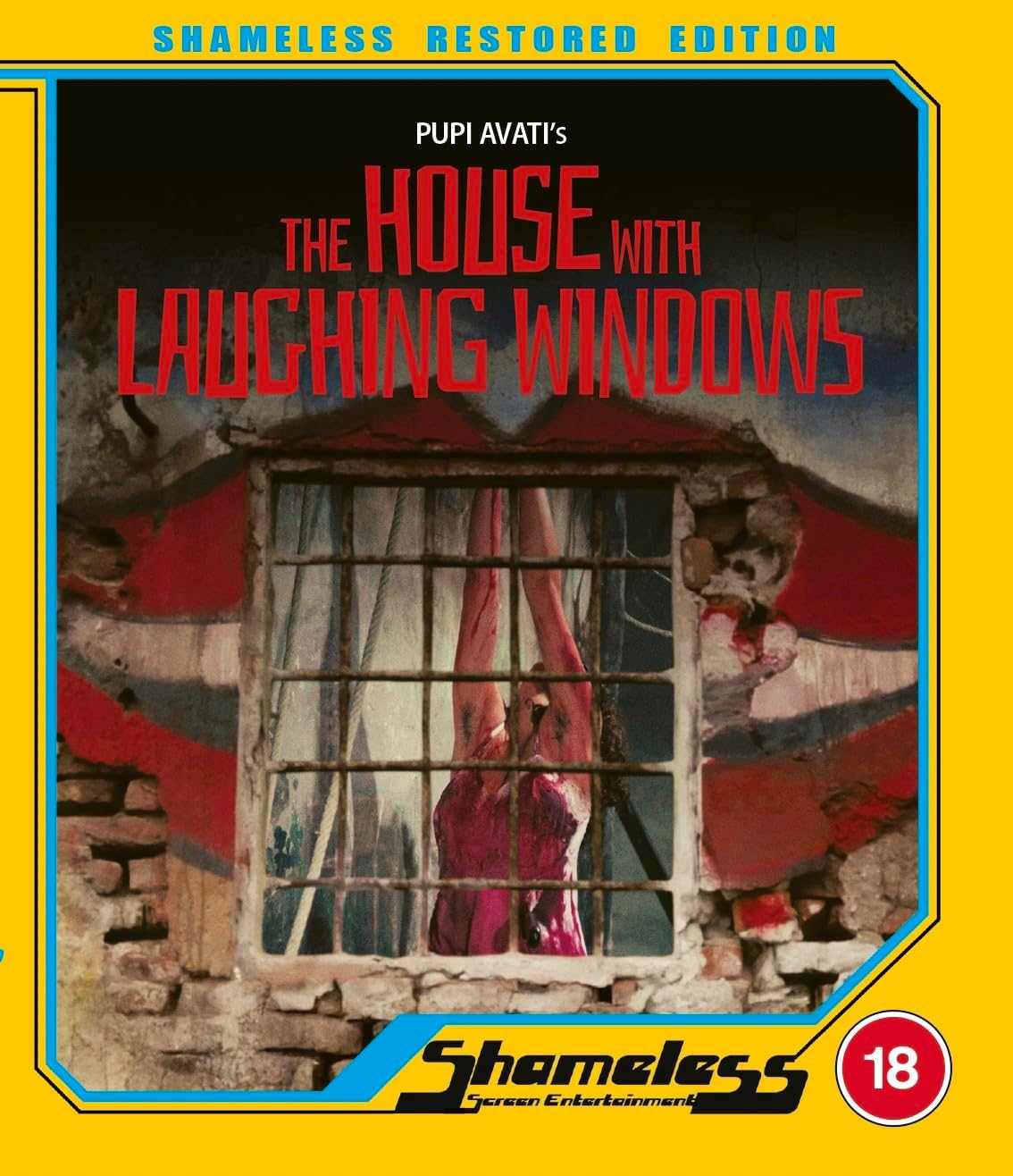 Blu-ray cover for “The House With Laughing Windows” featuring a windowed facade.