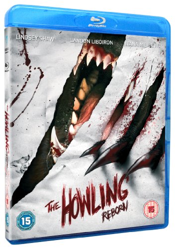 Blu-ray cover for The Howling Reborn featuring a werewolf jaw and claw marks.