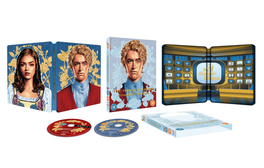 Steelbook Blu-ray case for "The Hunger Games: Songbirds & Snakes" with character portraits.
