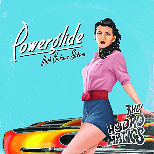 CD cover: pin-up woman with a classic red and yellow car.