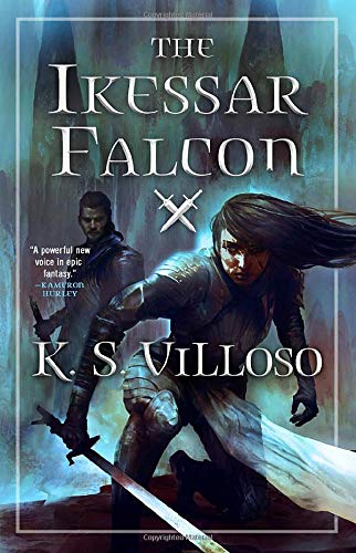 Book cover: two figures with swords, dramatic fantasy art, dark tones.