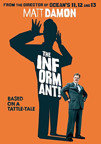 DVD cover for "The Informant!" featuring a silhouette and man in a suit.