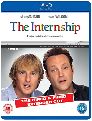 Blu-ray cover for The Internship featuring Vince Vaughn and Owen Wilson.