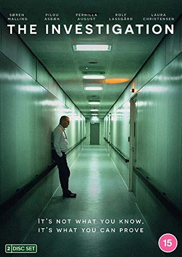 DVD case titled "The Investigation" with a plain background and text overlay.