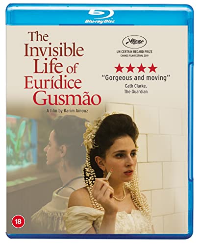 Blu-ray cover for “The Invisible Life of Euridice Gusmão” featuring two women.