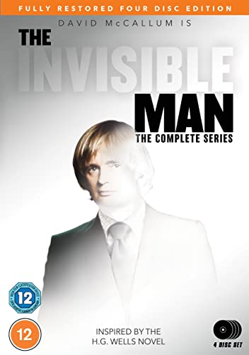 DVD cover for "The Invisible Man" series featuring David McCallum.