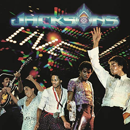 The Jacksons album cover featuring band members performing on stage.